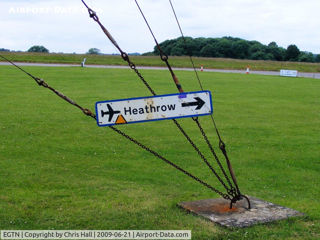 EGTN Airport - outside the club house at Enstone Airfield