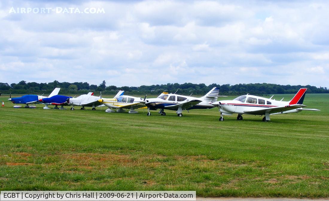 Turweston Aerodrome Airport, Turweston, England United Kingdom (EGBT) - parked on the grass at Turweston