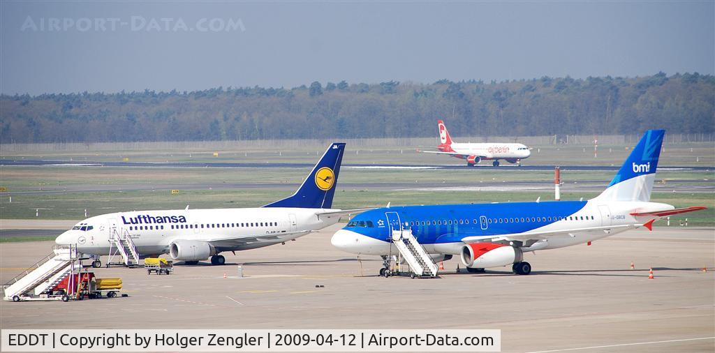 Tegel International Airport (closing in 2011), Berlin Germany (EDDT) - Blue and white and red.....