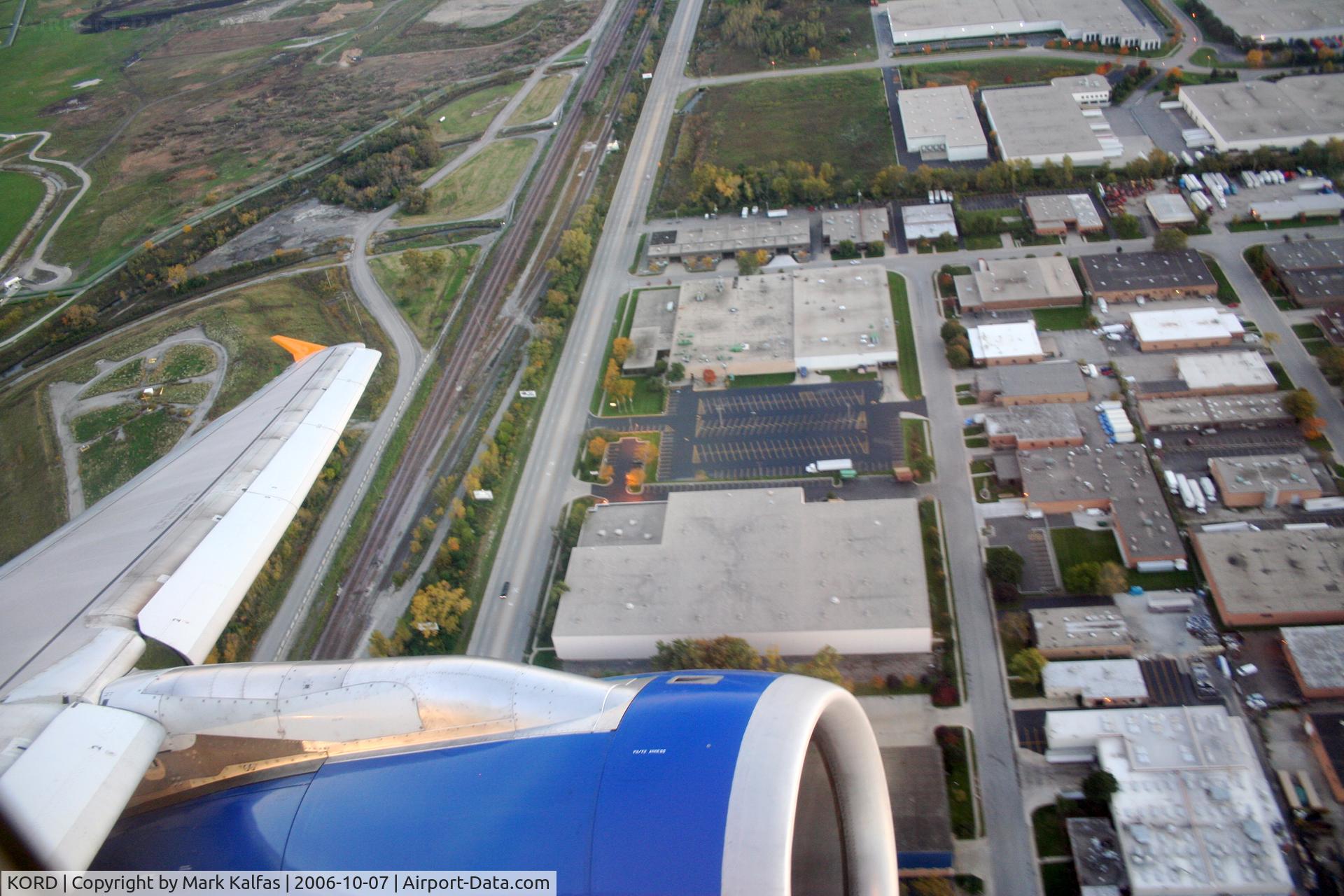 Chicago O'hare International Airport (ORD) - Nice fall afternoon,  27L departure KORD to KPBI on-board TED