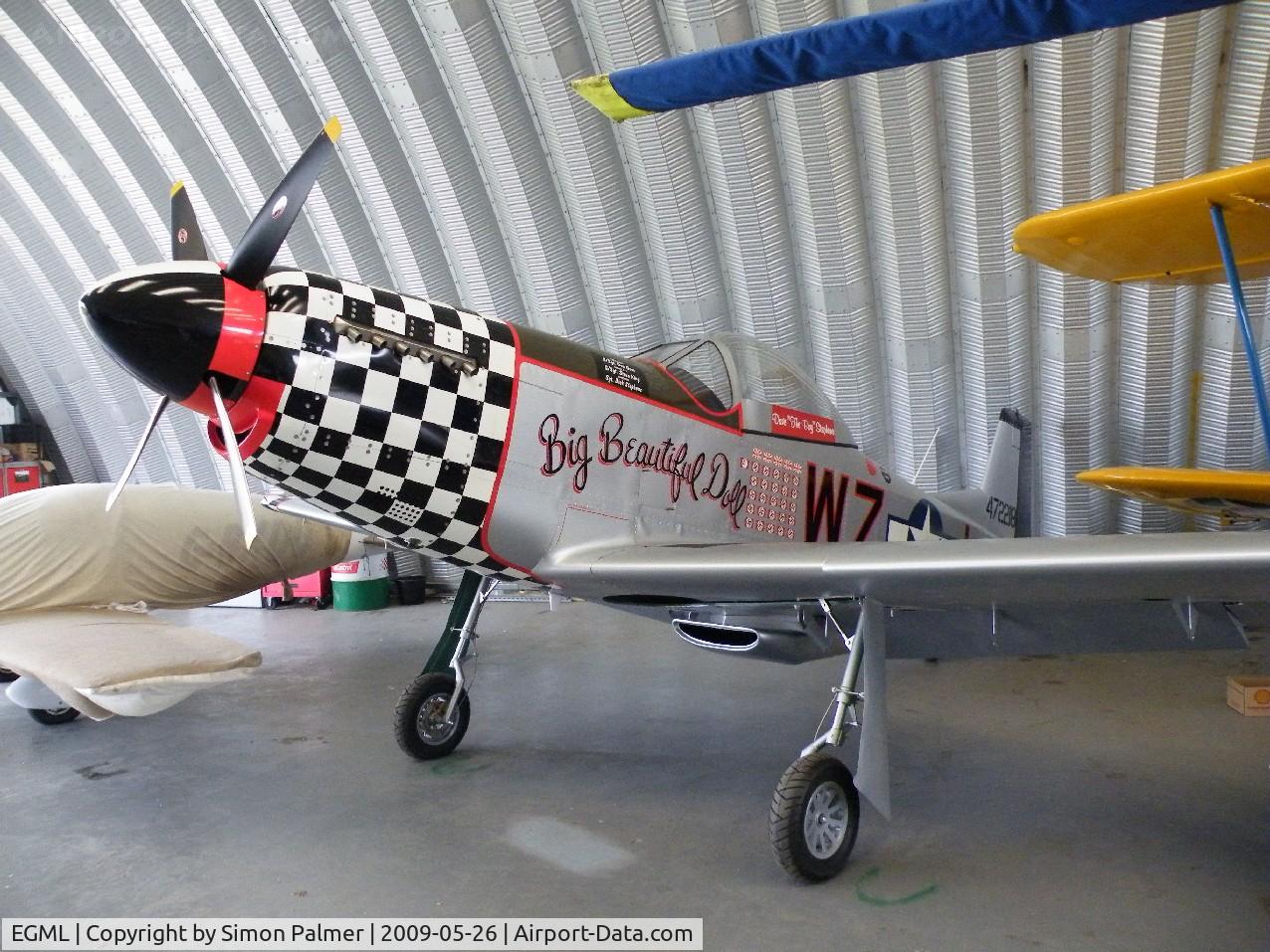 Damyns Hall Aerodrome Airport, Upminster, England United Kingdom (EGML) - Mustang Replica at Damyn's Hall