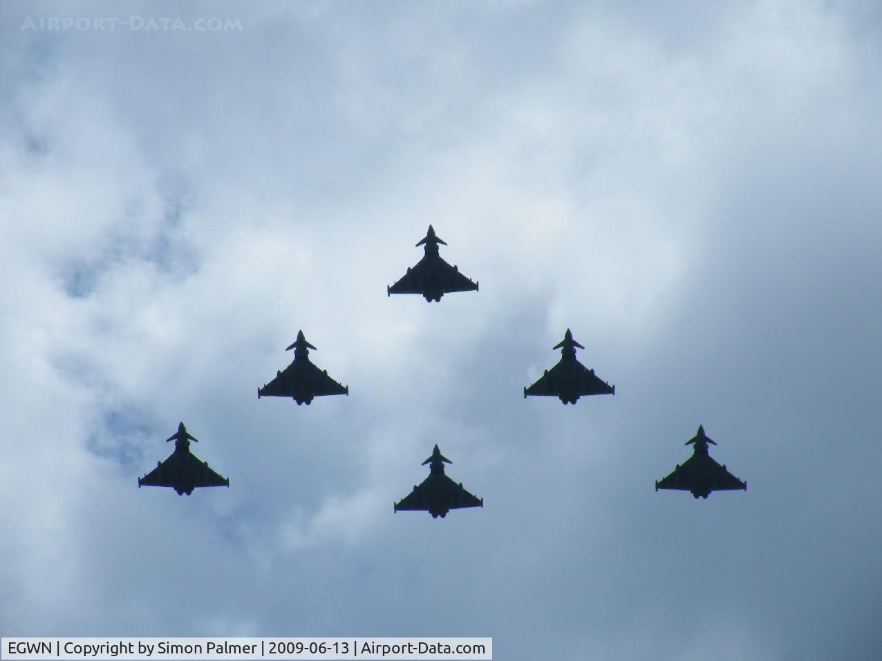 RAF Halton Airport, Halton, England United Kingdom (EGWN) - Typhoon flypast