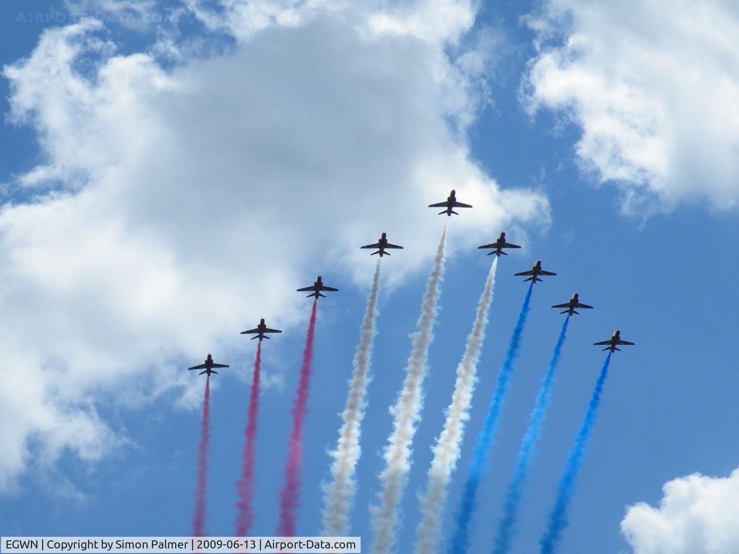 RAF Halton Airport, Halton, England United Kingdom (EGWN) - The Reds arrive at Halton