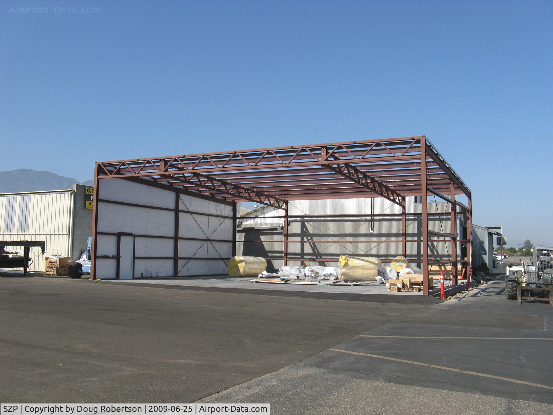 Santa Paula Airport (SZP) - New Hangar Under Construction.