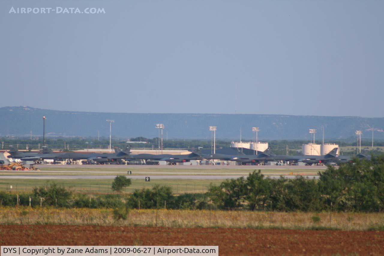 Dyess Afb Airport (DYS) - Dyess Air Force Base flight line and hangers - B-1B's of the 7th Bomb Wing