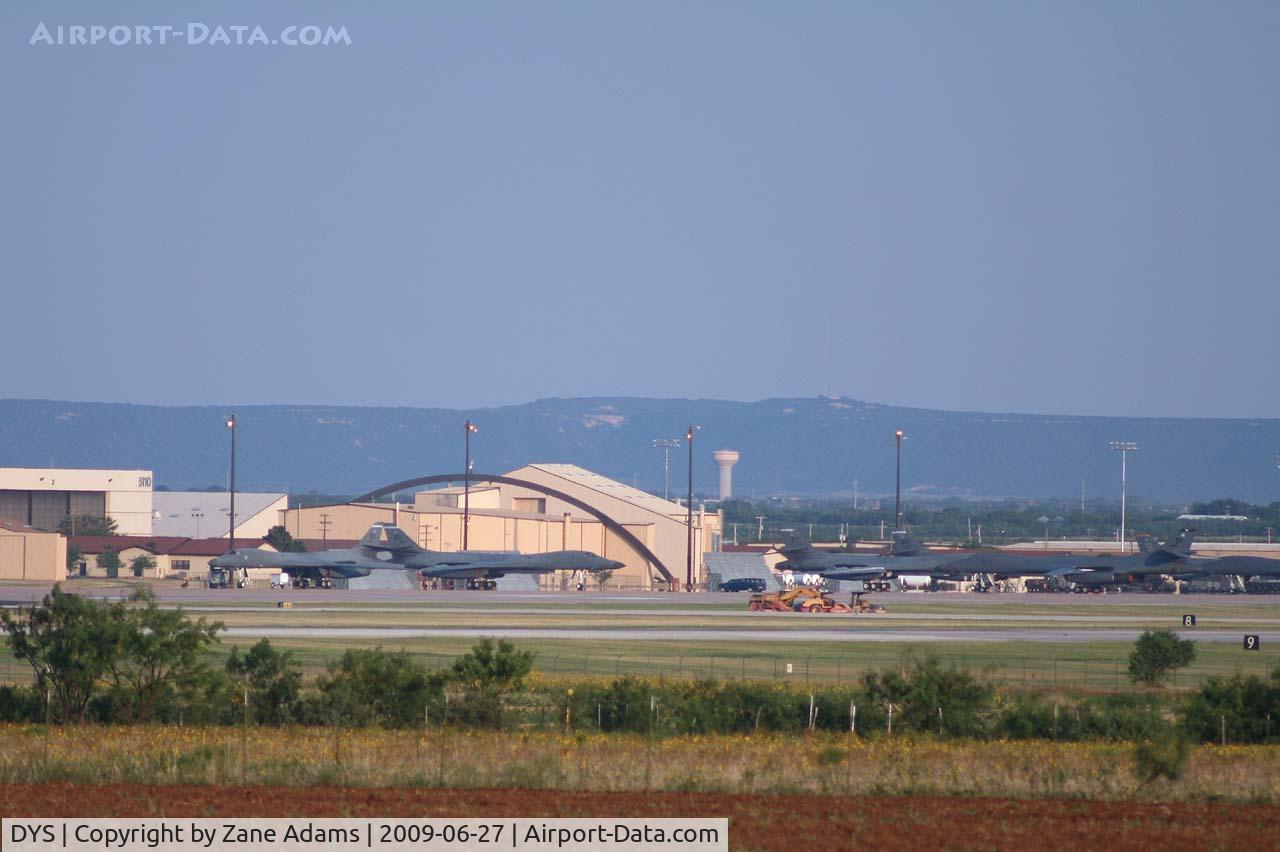 Dyess Afb Airport (DYS) - Dyess Air Force Base flight line and hangers - B-1B's of the 7th Bomb Wing
