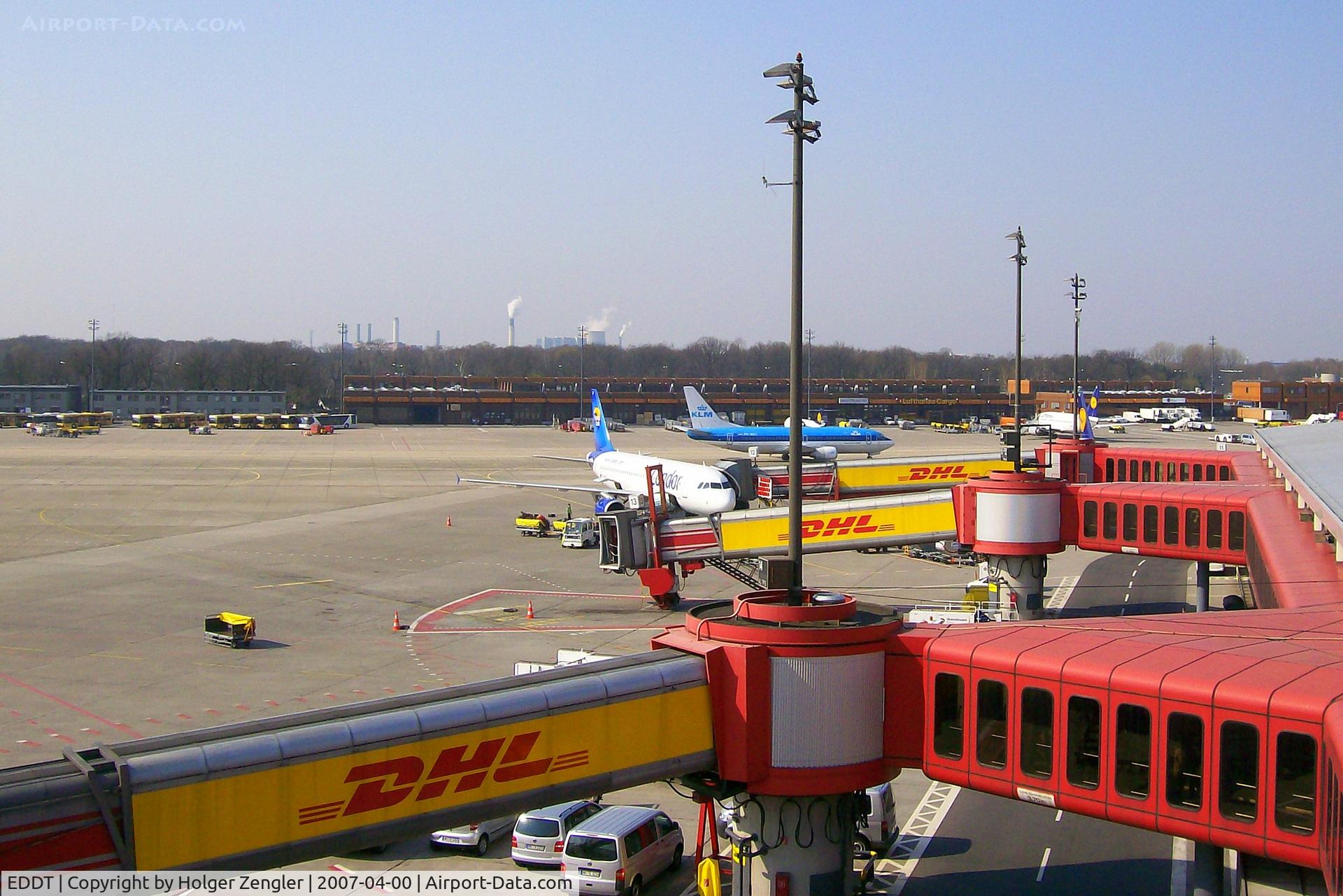 Tegel International Airport (closing in 2011), Berlin Germany (EDDT) - View over the southern gates of TXL