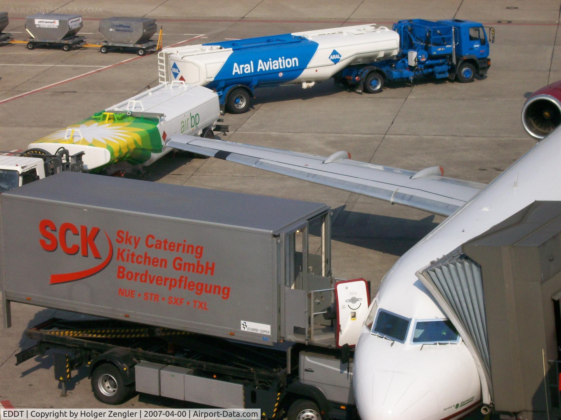 Tegel International Airport (closing in 2011), Berlin Germany (EDDT) - Non flying facilities at work.