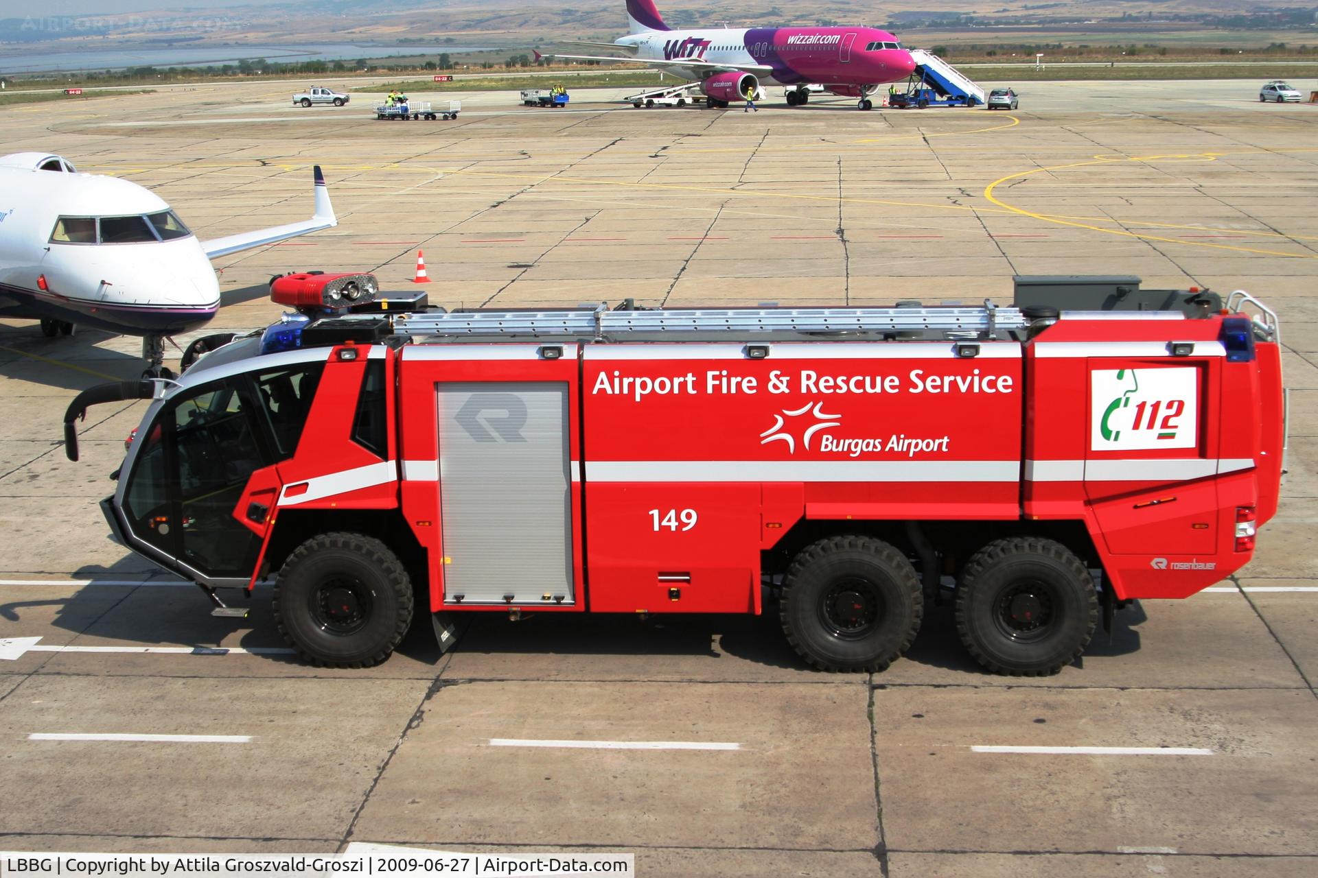 Burgas International Airport (Sarafovo Airport), Burgas Bulgaria (LBBG) - Airport Fire & Rescue Service (149) Burgas-Sarafovo International Airport