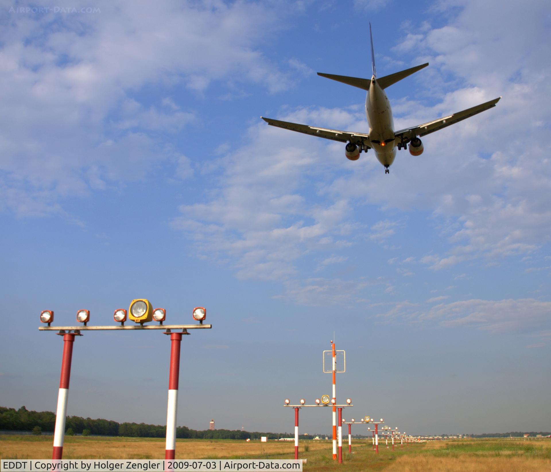 Tegel International Airport (closing in 2011), Berlin Germany (EDDT) - A distance of less than 150 feet for a touch down on runway 08 L