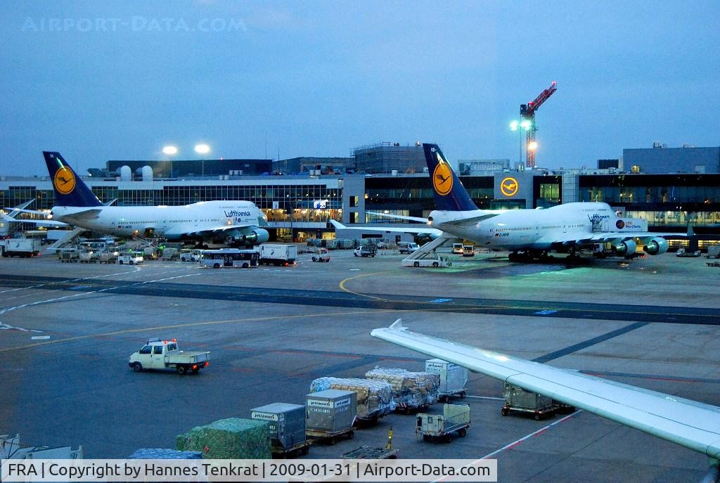 Frankfurt International Airport, Frankfurt am Main Germany (FRA) - 2 Lufthansa Boeing 747-400 (D-ABTA and D-ABVB)