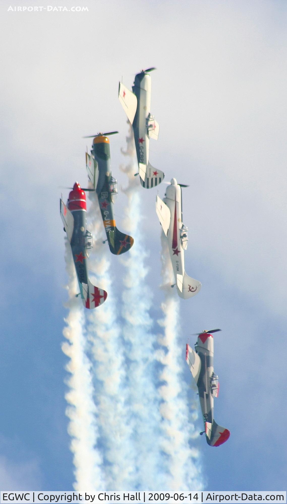 RAF Cosford Airport, Albrighton, England United Kingdom (EGWC) - Aerostars display team at Cosford Airshow