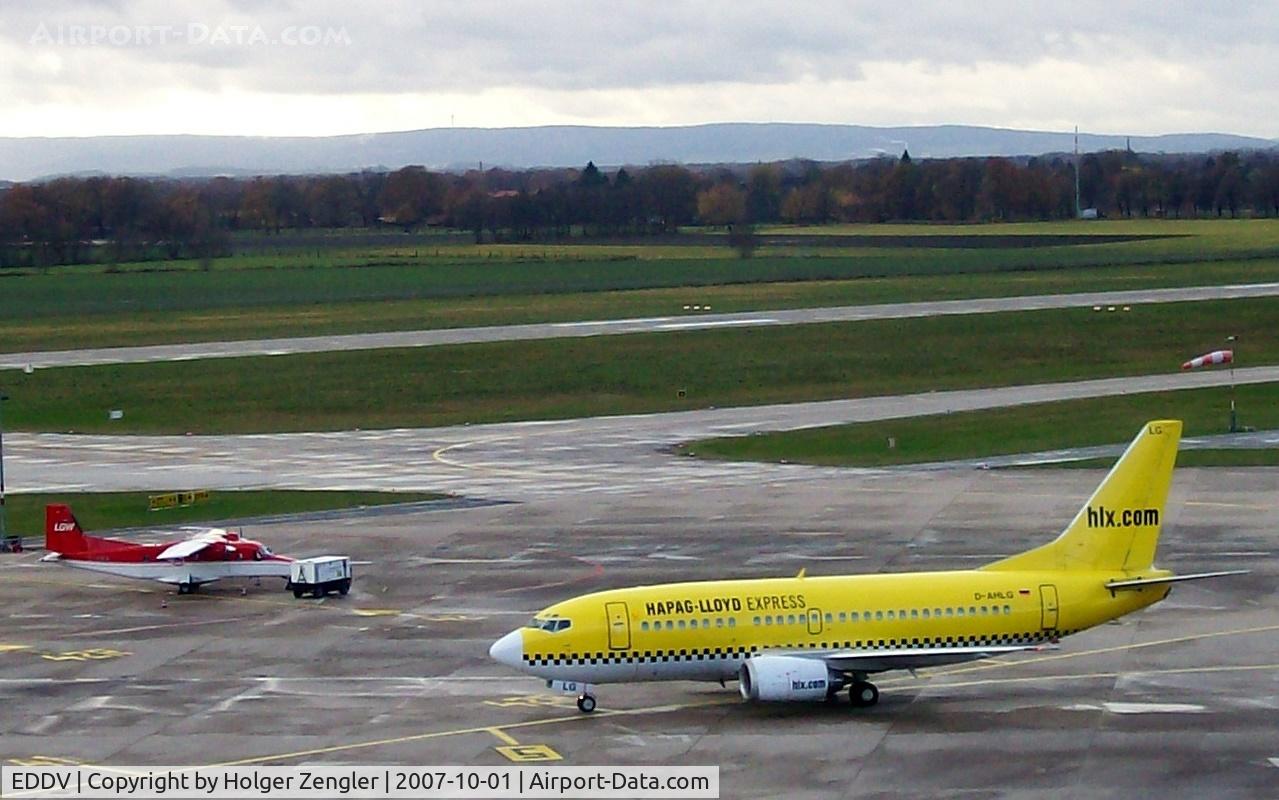 Hanover/Langenhagen International Airport, Hanover Germany (EDDV) - Moment of colours at Hanover Airport