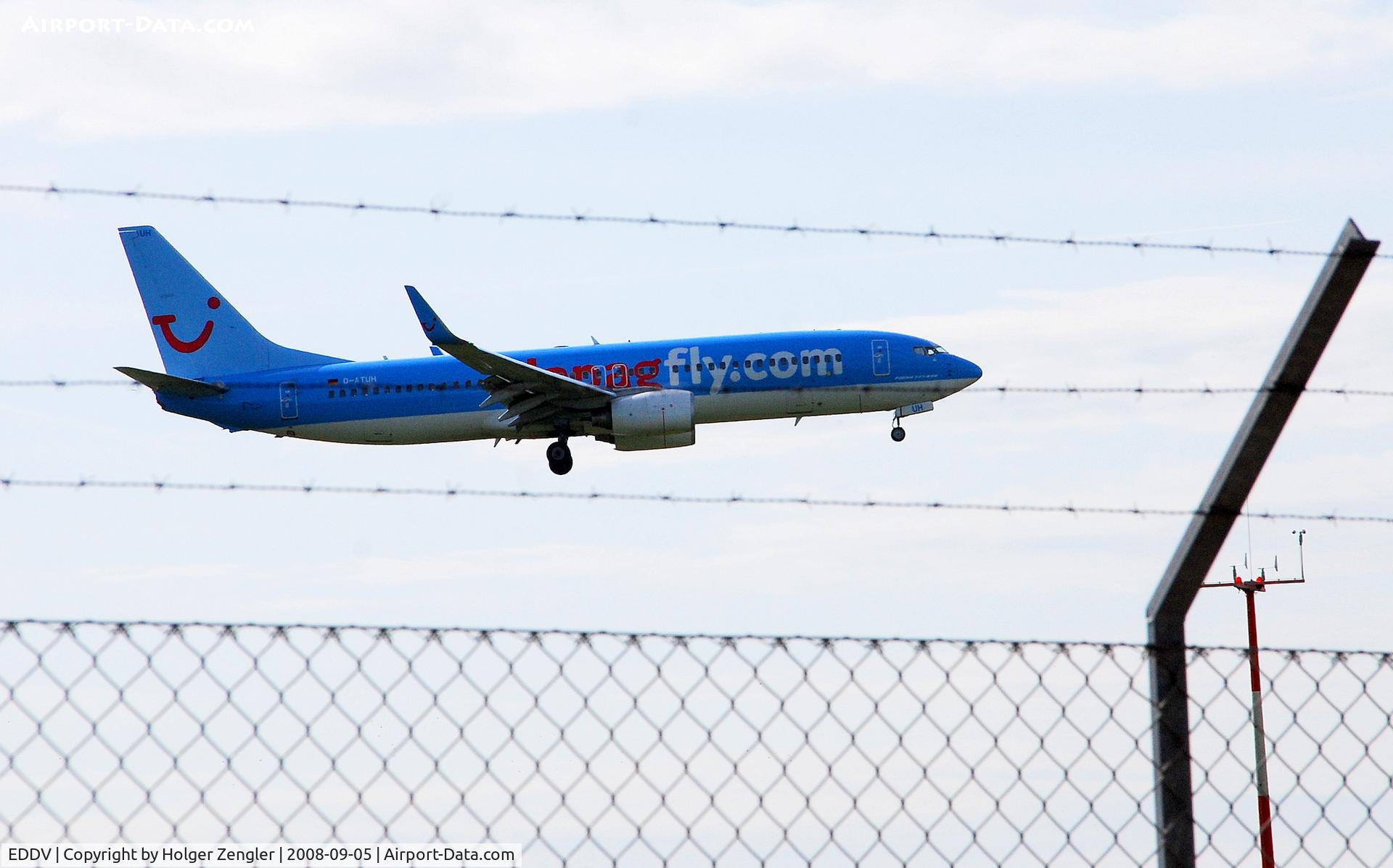 Hanover/Langenhagen International Airport, Hanover Germany (EDDV) - View through the airport fence