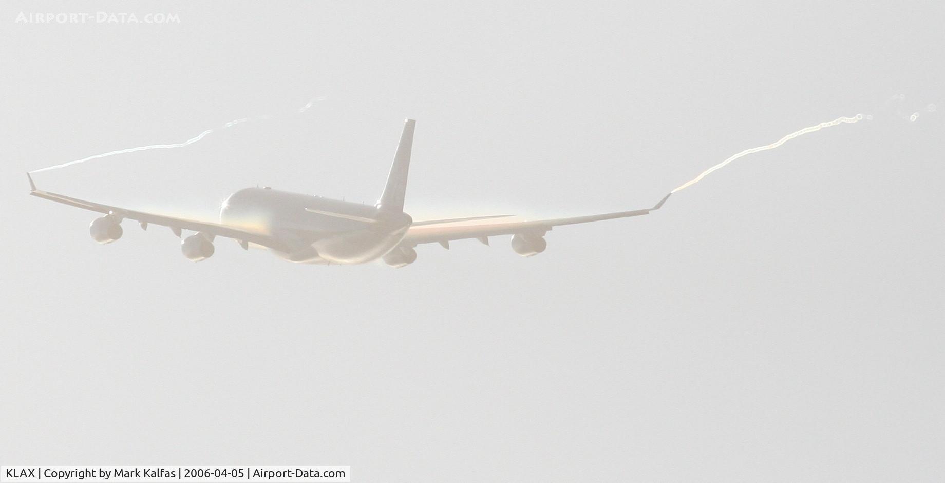 Los Angeles International Airport (LAX) - A340 departing 25R KLAX