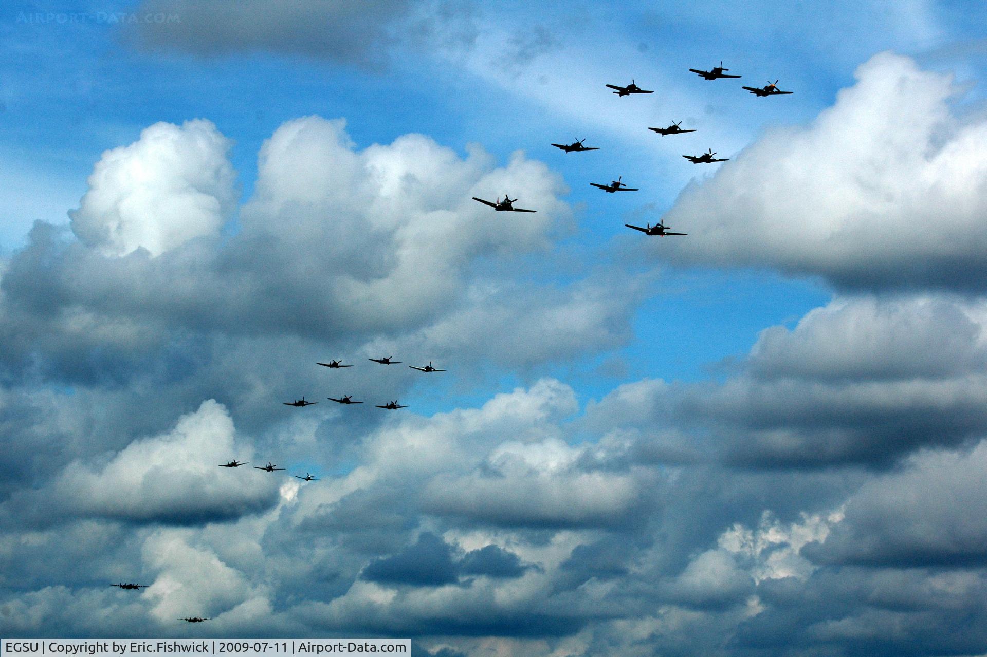 Duxford Airport, Cambridge, England United Kingdom (EGSU) - The Balbo - closing the Flying Legends Air Show July 09