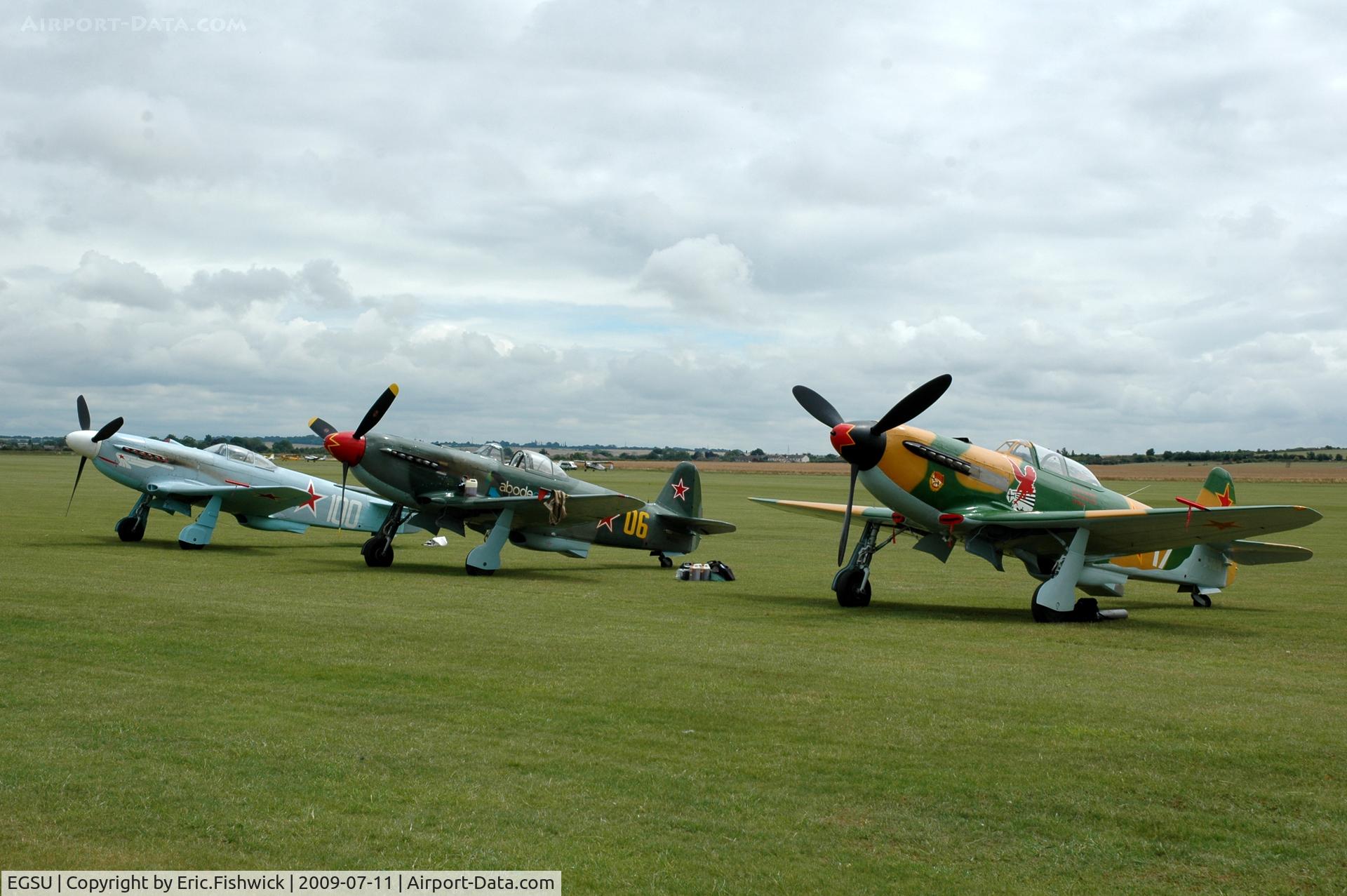 Duxford Airport, Cambridge, England United Kingdom (EGSU) - The Yak Fighters at Flying Legends Air Show July 09