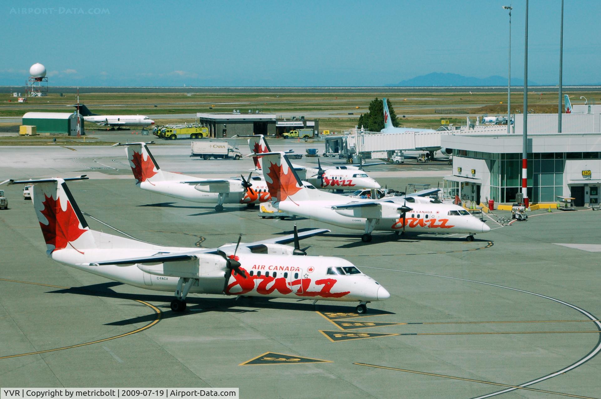 Vancouver International Airport, Vancouver, British Columbia Canada (YVR) - Jazz fleet at YVR