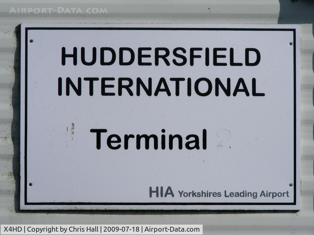 X4HD Airport - on the club house at Crosland Moor Airfield