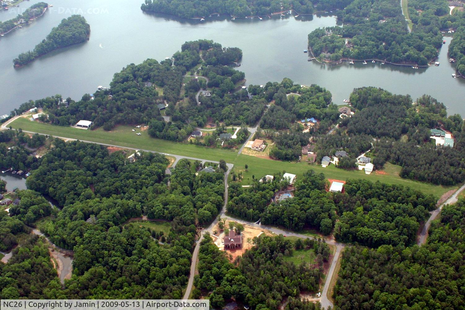 Long Island Airport (NC26) - Long Island airport, on the edge of Lake Norman.  On this day there was a Republic Seabee on the field.