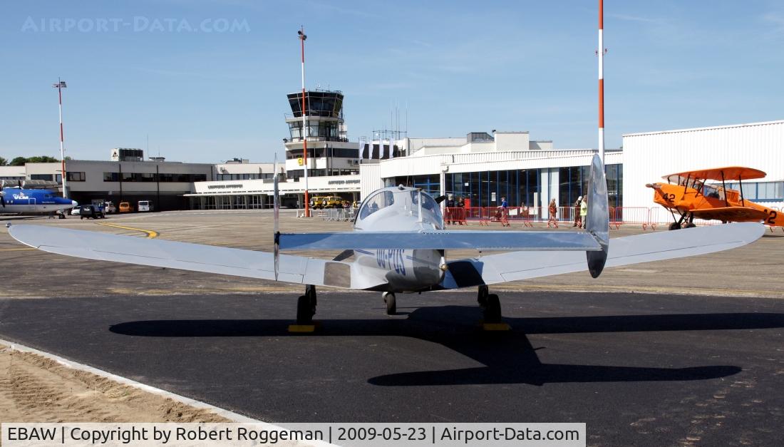 Antwerp International Airport, Antwerp / Deurne, Belgium Belgium (EBAW) - Main building and controltower seen from the tarmac during 19 th Stampe Fly in.