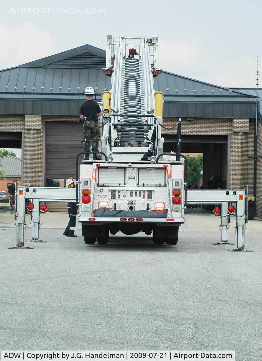 Joint Base Andrews Airport (ADW) - fire truck at Andrews AFB