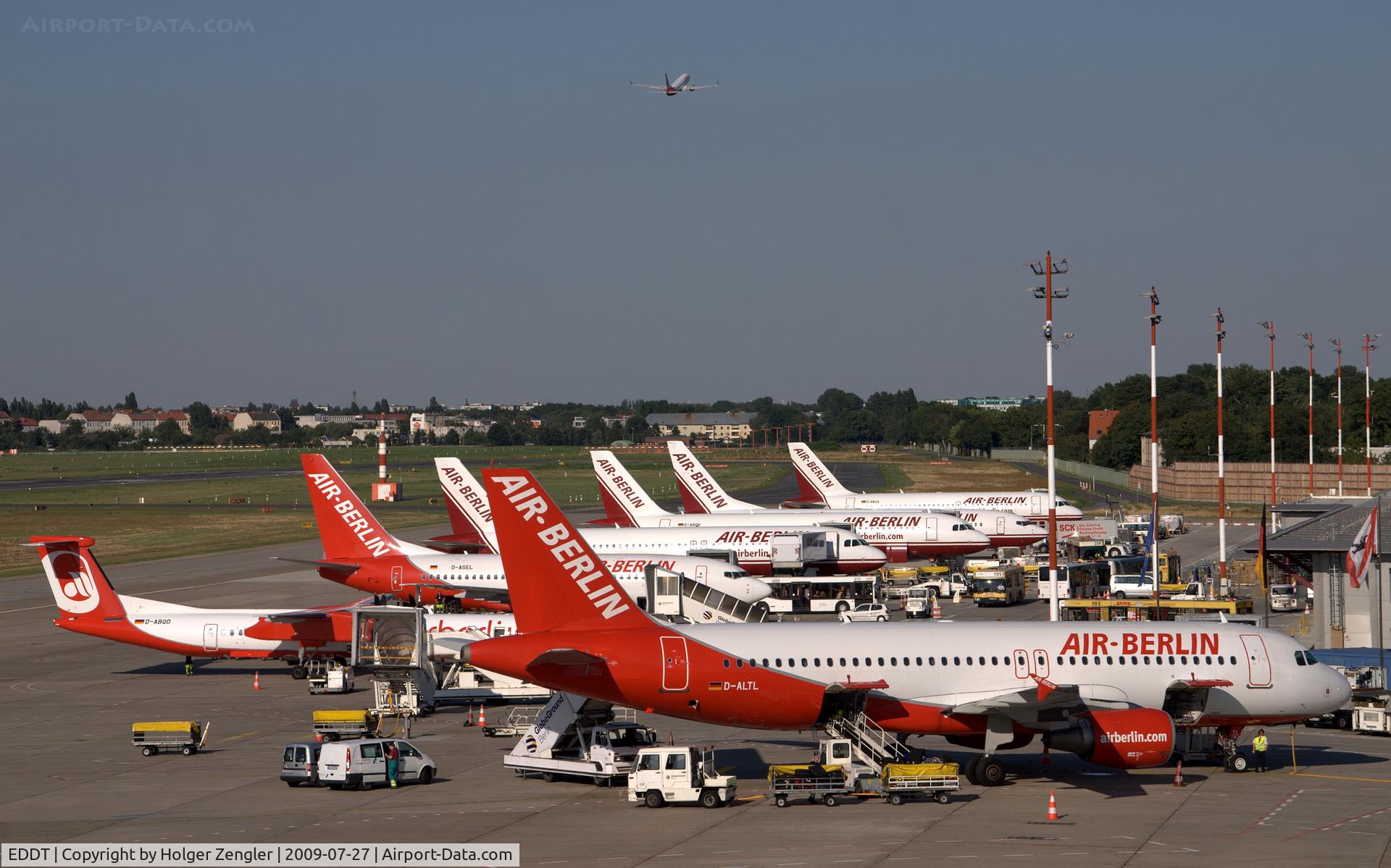 Tegel International Airport (closing in 2011), Berlin Germany (EDDT) - Wonder why the sky isn´t red and white.....