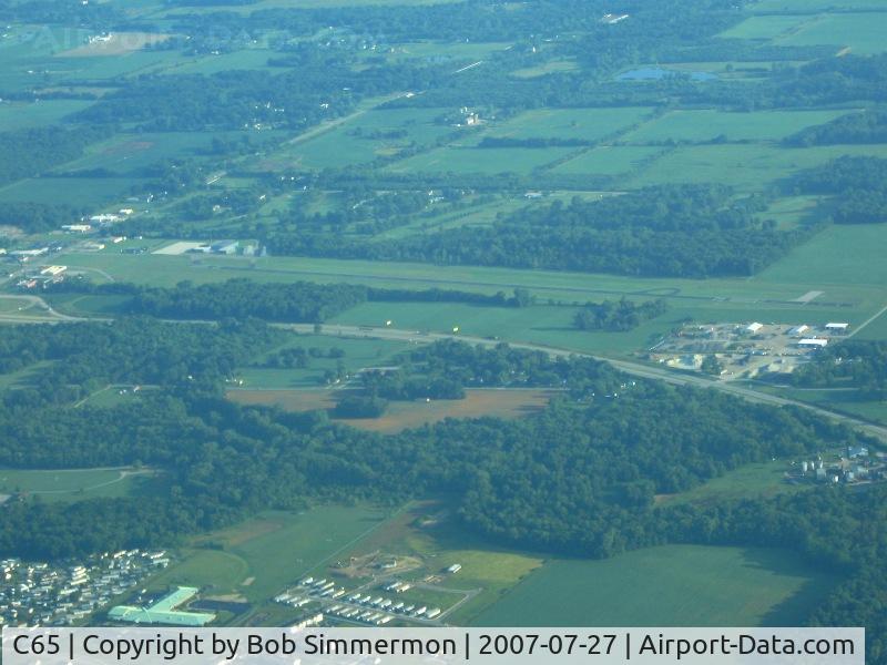 Plymouth Municipal Airport (C65) - Looking north from 4500'