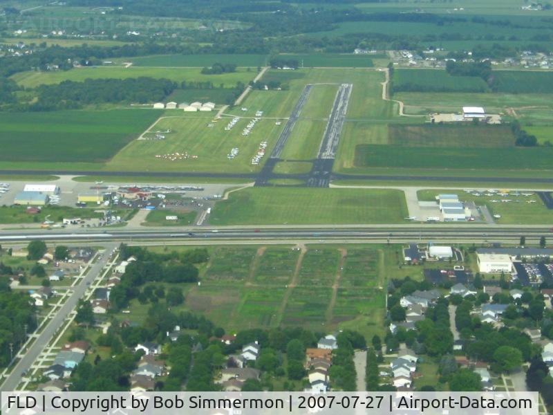 Fond Du Lac County Airport (FLD) - Looking west down RWY 27.