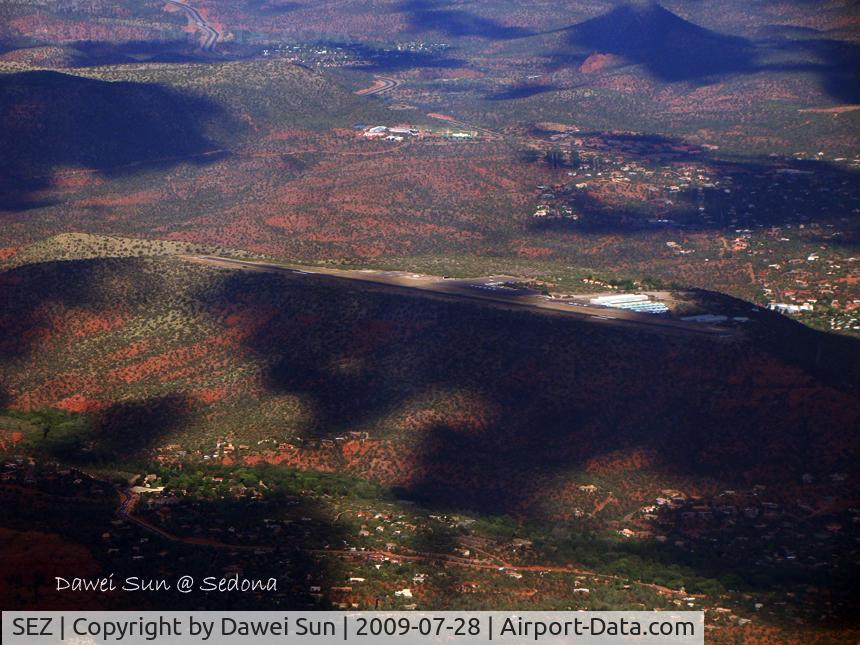 Sedona Airport (SEZ) - over sedona