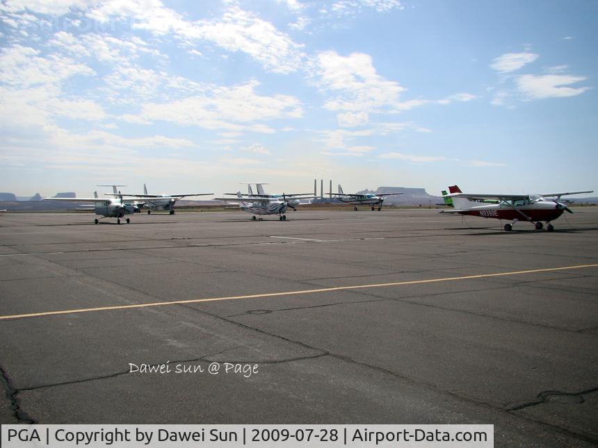 Page Municipal Airport (PGA) - ramp of Page airport