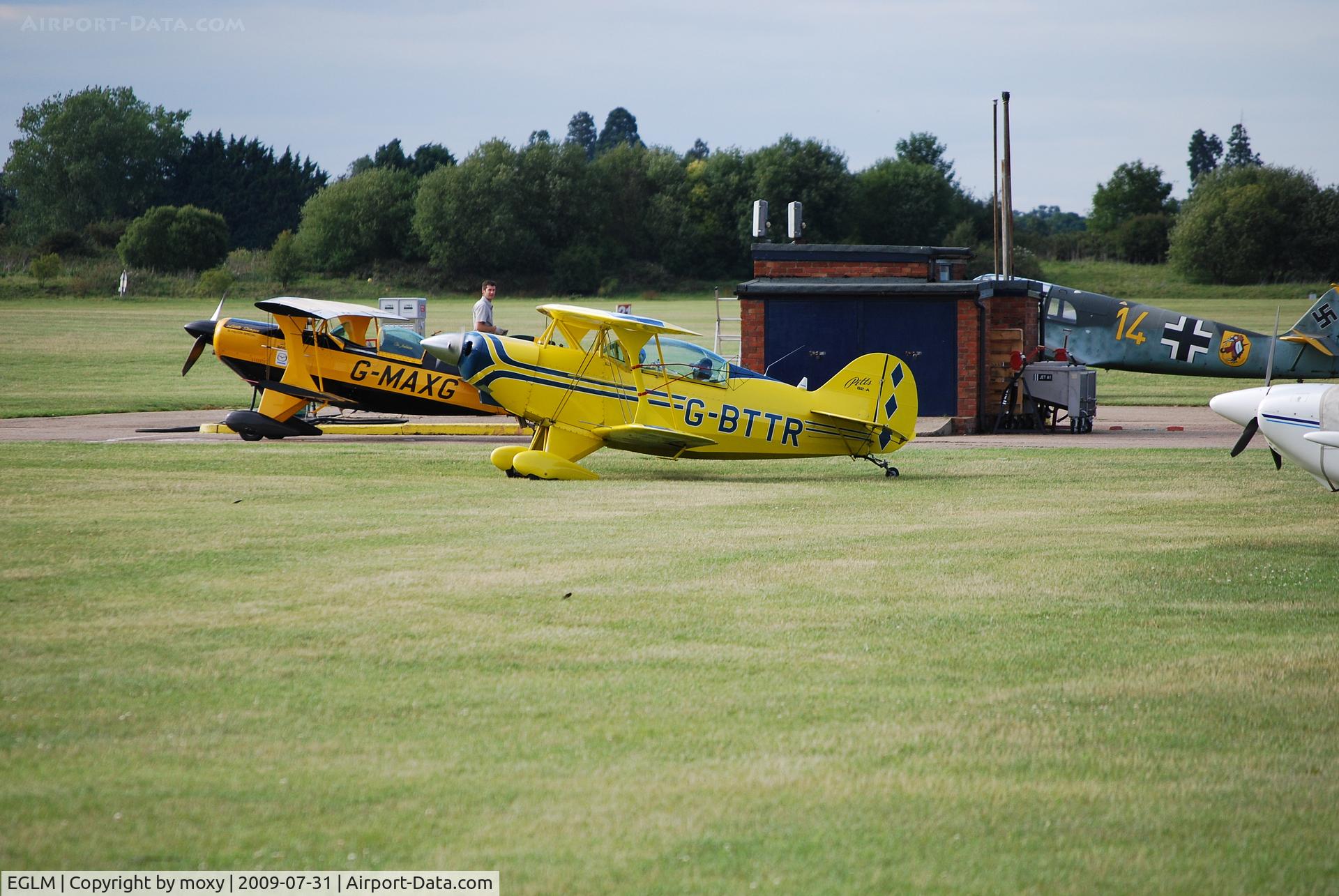 White Waltham Airfield Airport, White Waltham, England United Kingdom (EGLM) - By the pumps at White Waltham