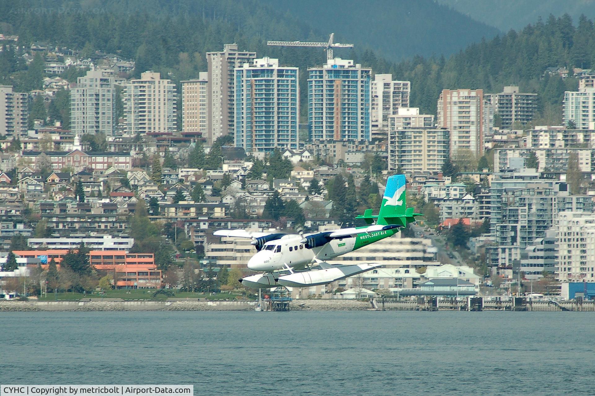 Vancouver Harbour Water Airport (Vancouver Coal Harbour Seaplane Base), Vancouver, British Columbia Canada (CYHC) - landing at Coal Harbour,Vancouver BC