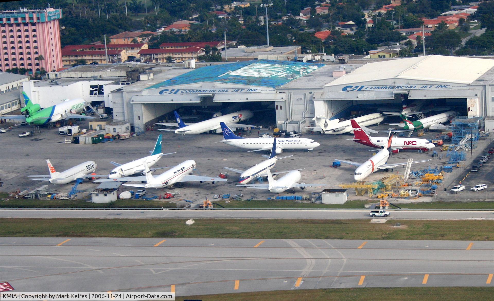 Miami International Airport (MIA) - Commercial Jet Inc. as seen from a 26R departure KMIA