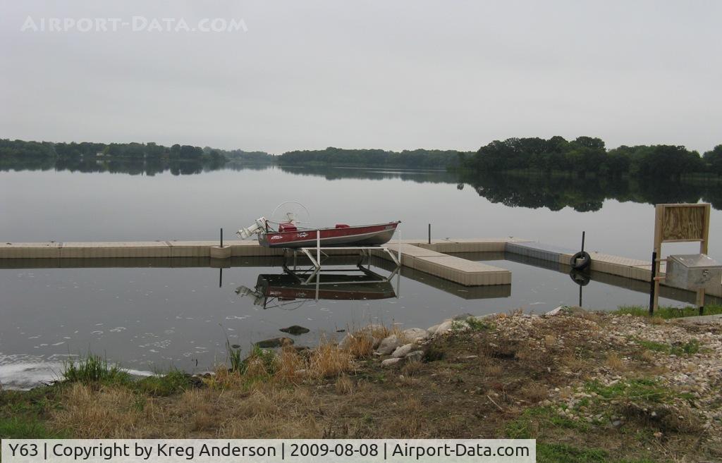 Elbow Lake Municipal - Pride Of The Prairie Airport (Y63) - The seaplane dock and the lake in Elbow Lake, MN.