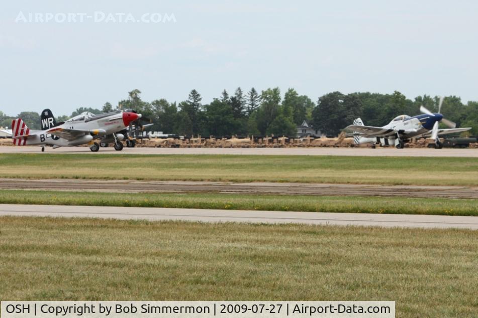 Wittman Regional Airport (OSH) - Warbirds (N151MC, N151W & N179PT) departing RWY 18 at Airventure 2009