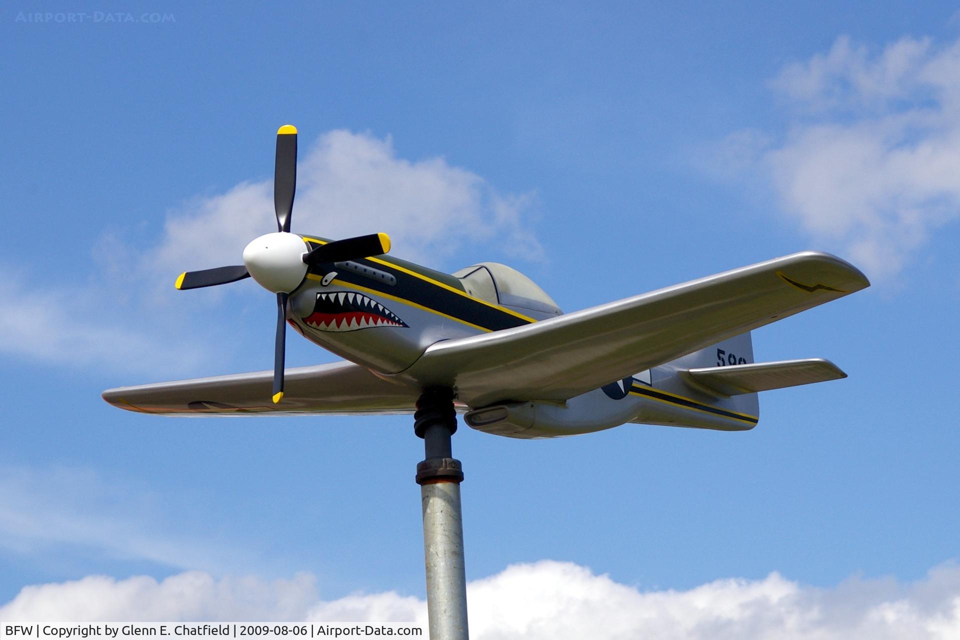 Silver Bay Municipal Airport (BFW) - Weather Vane by the terminal