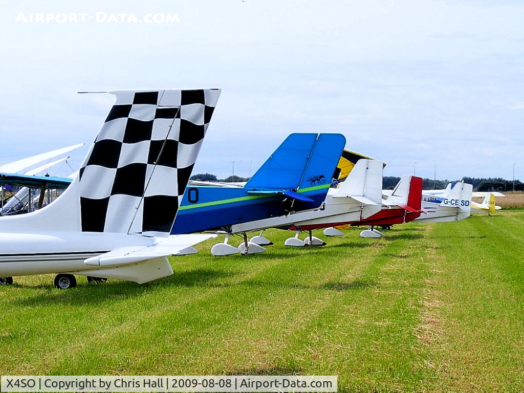 X4SO Airport - line up of tails at the Ince Blundell flyin
