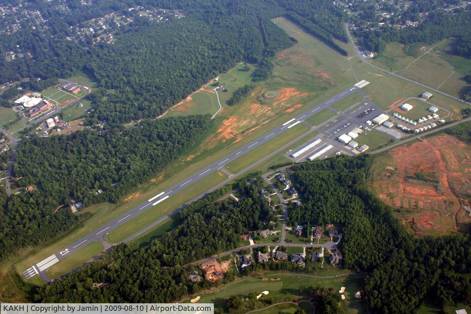 Gastonia Municipal Airport (AKH) - Gastonia Municipal, surrounded by the beautiful North Carolina trees.