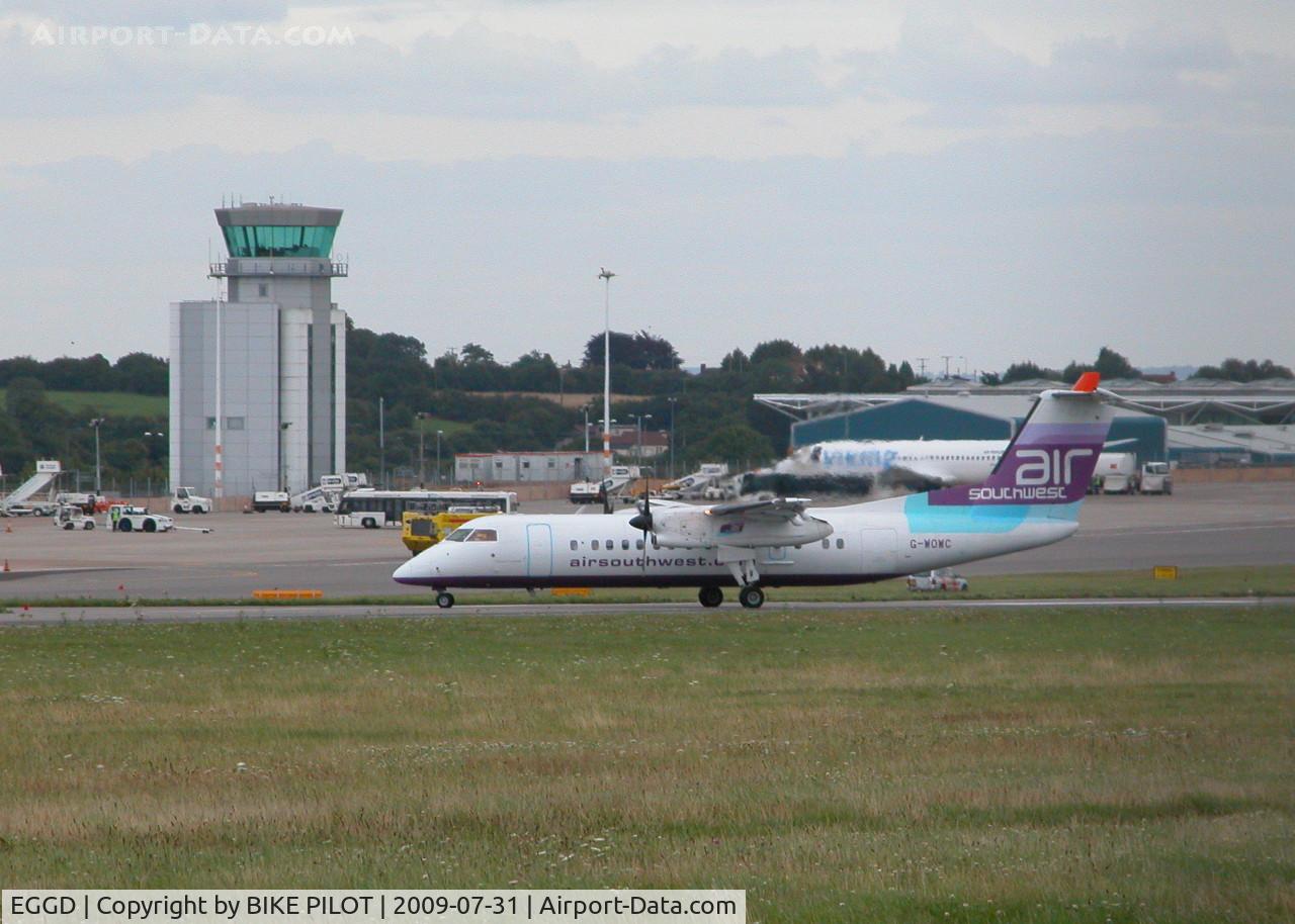 Bristol International Airport, Bristol, England United Kingdom (EGGD) - BRISTOL INTERNATIONAL TERMINAL AND TOWER WITH AIR SOUTHWEST DHC DASH 8