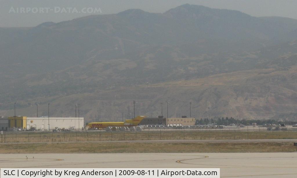 Salt Lake City International Airport (SLC) - The cargo ramp at SLC. Complete with a DHL (Astar Air Cargo) 722 and a few Ameriflight Beech 99s and Metros.