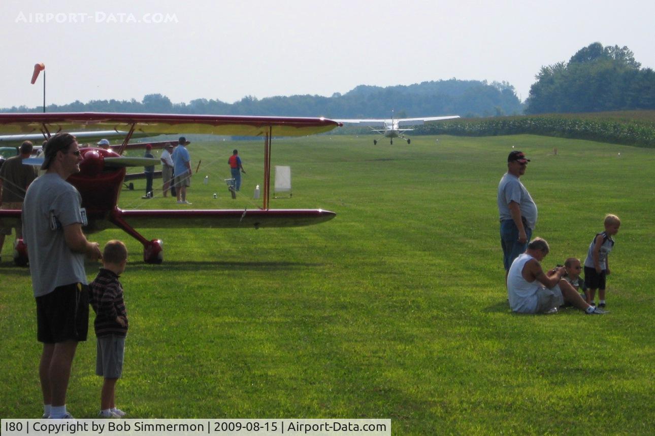 Noblesville Airport (I80) - EAA breakfast fly-in and N2722F landing RWY 9