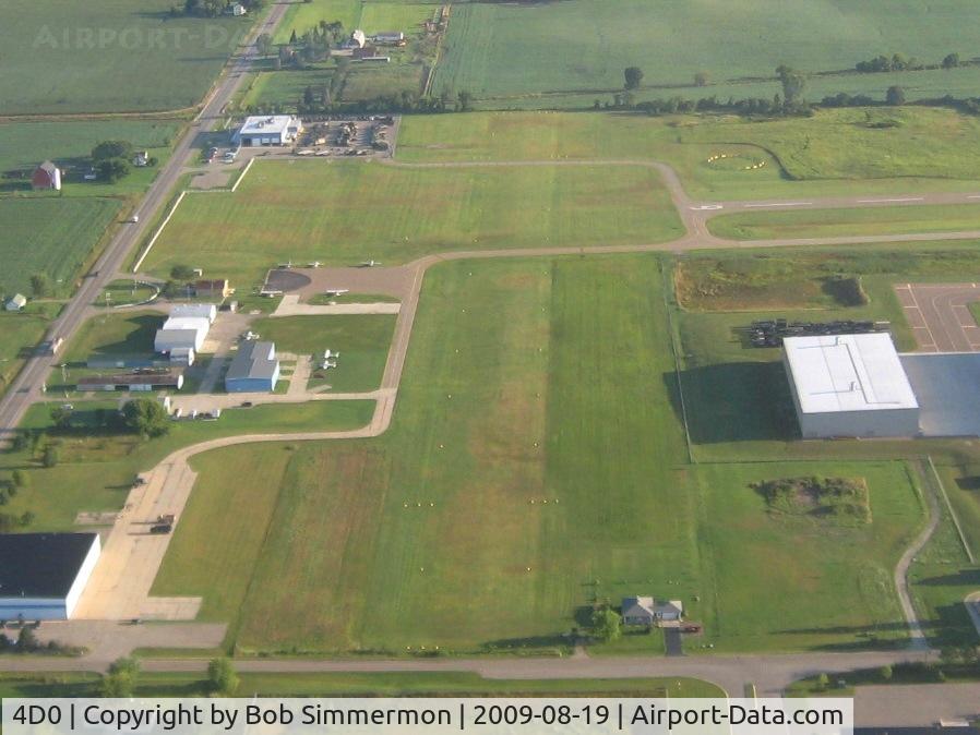 Abrams Municipal Airport (4D0) - Looking down the grass runway (36)