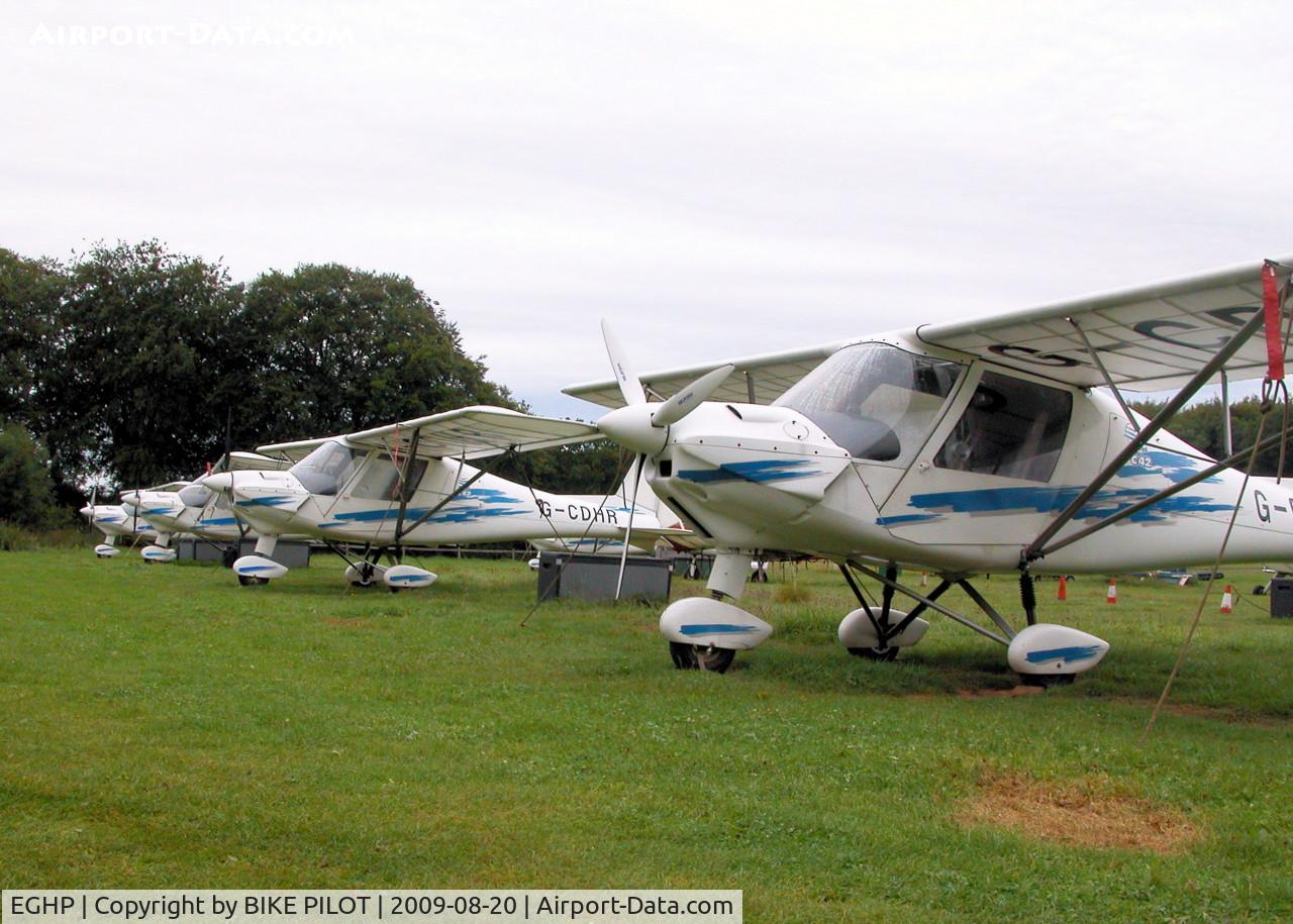 Popham Airfield Airport, Popham, England United Kingdom (EGHP) - MOST OF AIRBOURNE AVIATION'S C42 FLEET