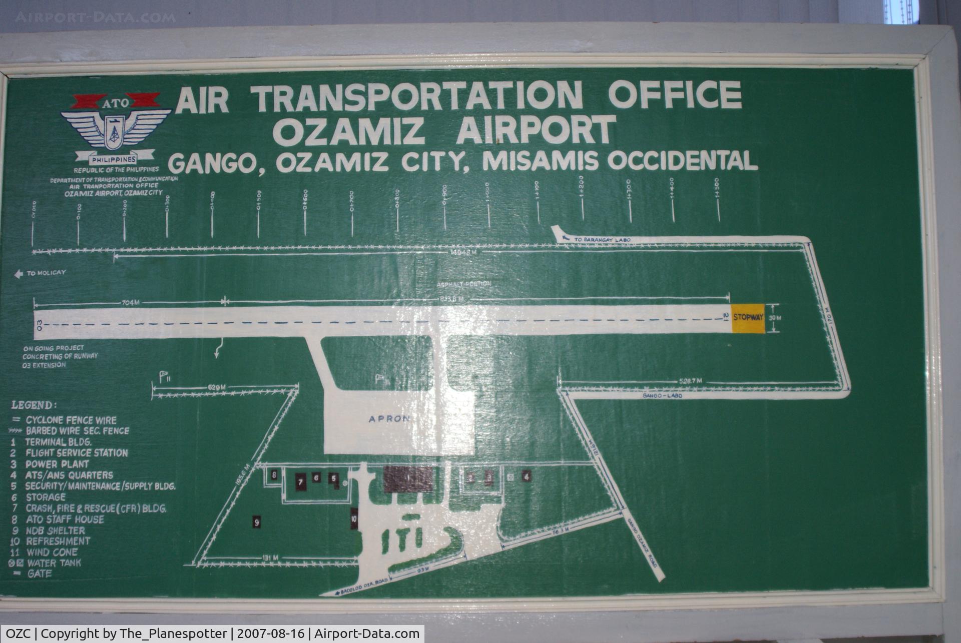 Labo Airport, Ozamis Philippines (OZC) - Airport Situation Plan
