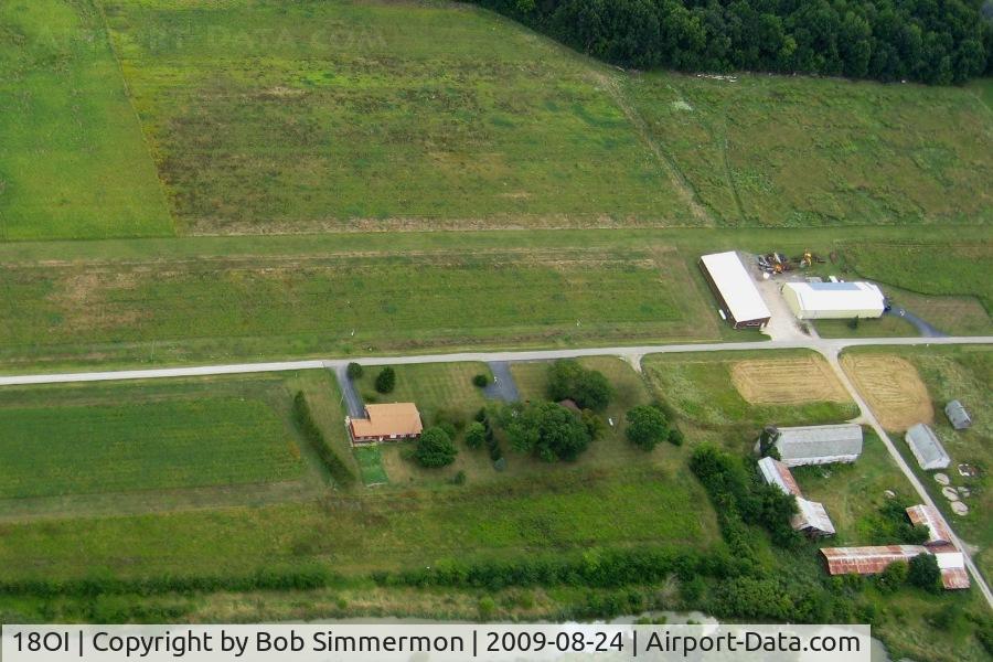 Boggy Bottoms Airport (18OI) - Looking east