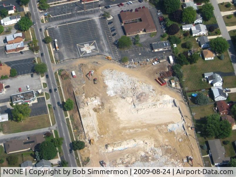 NONE Airport - Former Mercy Hospital helipad in on W. Market St. in Tiffin, Ohio.