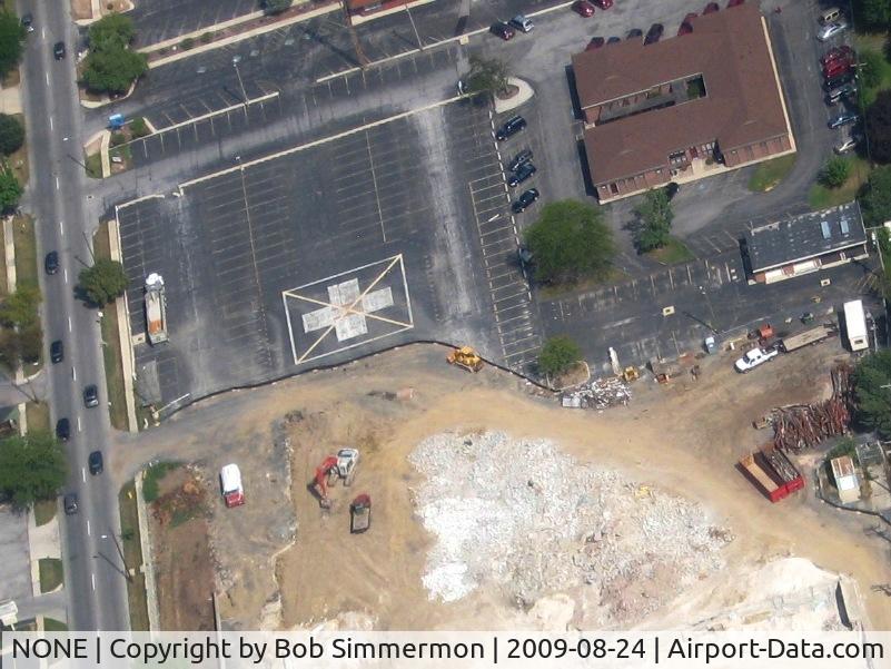 NONE Airport - Former Mercy Hospital helipad in on W. Market St. in Tiffin, Ohio.