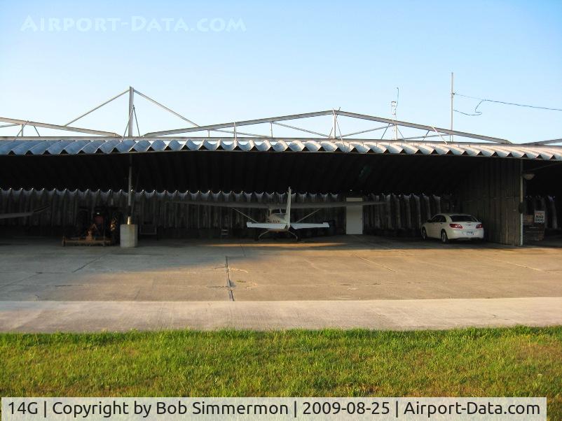 Fremont Airport (14G) - Uniquely built hangers