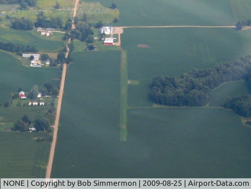 NONE Airport - Uncharted E-W farm strip on Henderson and Kimmel Roads - Portland, Michigan